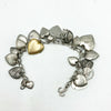 Vintage Puffy Heart Locket Charm Bracelet