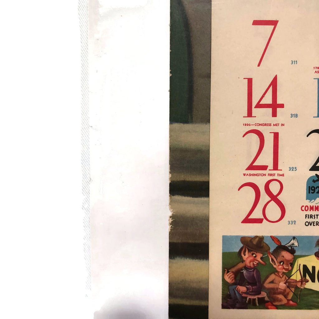 Vintage Manufacture Sales Plumbing and Heating Pin Up Calendar 1954