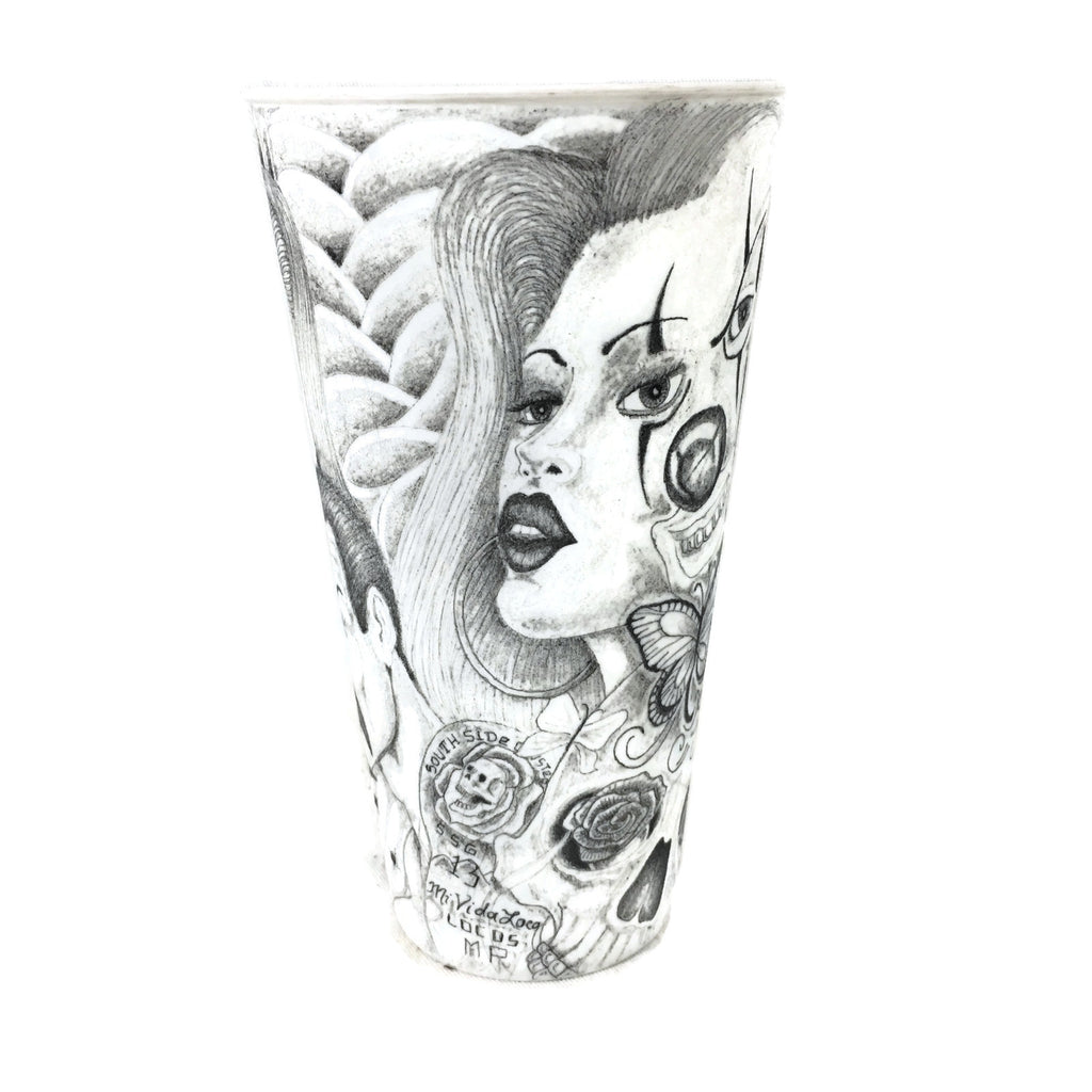 Iron Wood Prison So. Siders La Vida Loca Cup Prison Art Tattoo Art