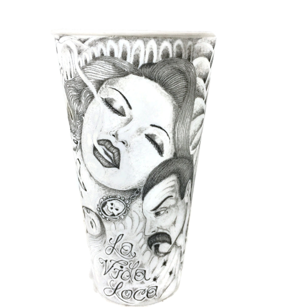 Iron Wood Prison So. Siders La Vida Loca Cup Prison Art Tattoo Art