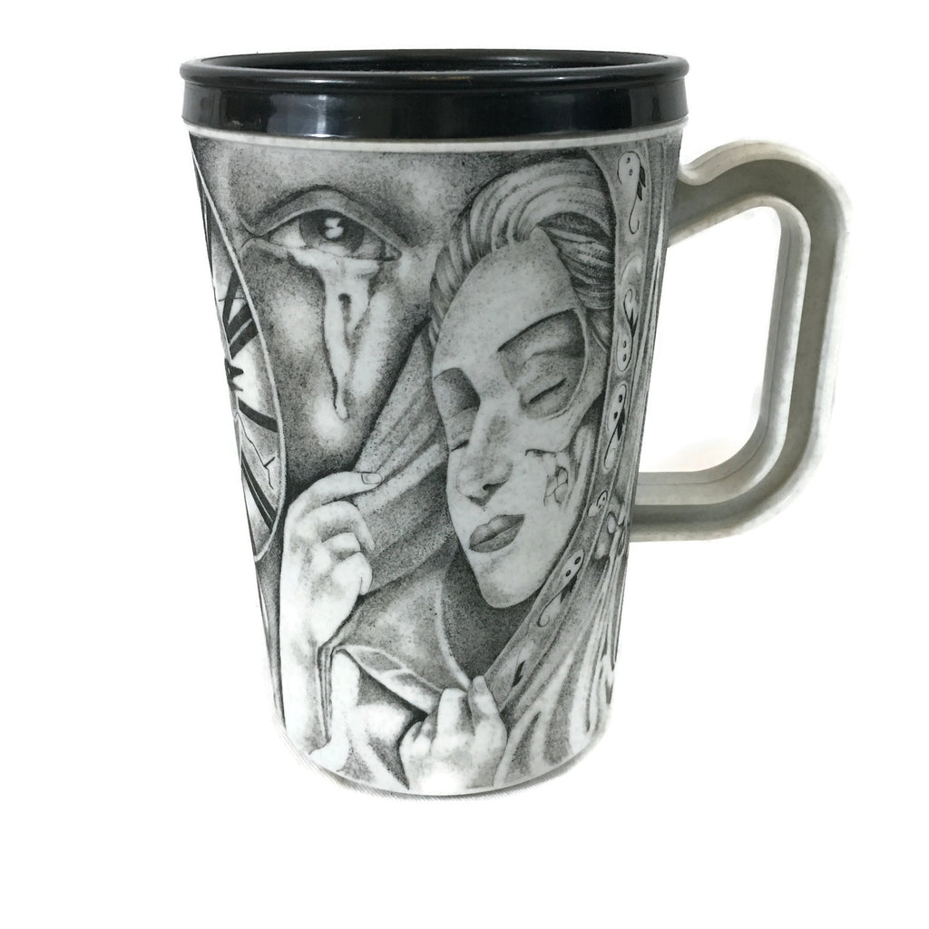 Inmate Artist Thomas Gray 3rd Strike Convict Prison Art Tattoo Drinking Cup
