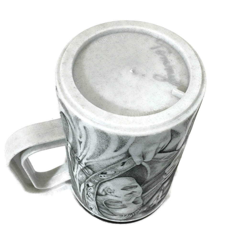 Inmate Artist Thomas Gray 3rd Strike Convict Prison Art Tattoo Drinking Cup