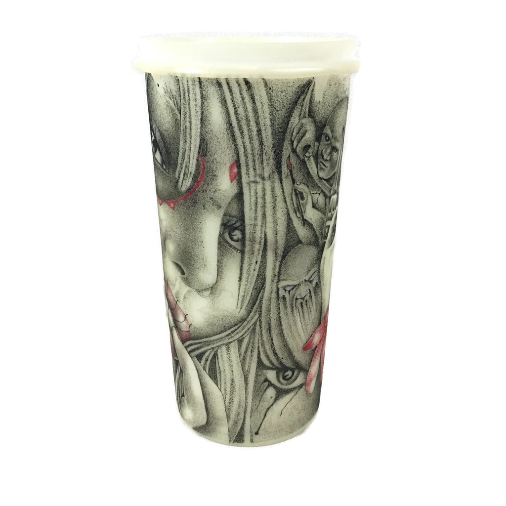 Large Prison Art Tattooed Tupperware Direct From Inmate