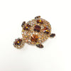 Vintage Juliana Rhinestone Turtle Brooch