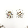 Vintage White & AB Rhinestone Juliana Bracelet & Earring Set