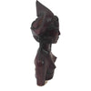Vintage Wooden Sculpture Of A Woman Signed Bali