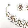 Vintage White & AB Rhinestone Juliana Bracelet & Earring Set