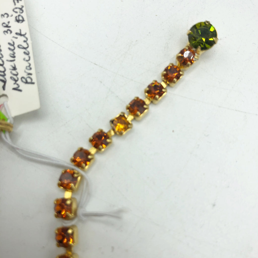 Vintage Juliana Rhinestone Necklace Bracelet & Earring Set