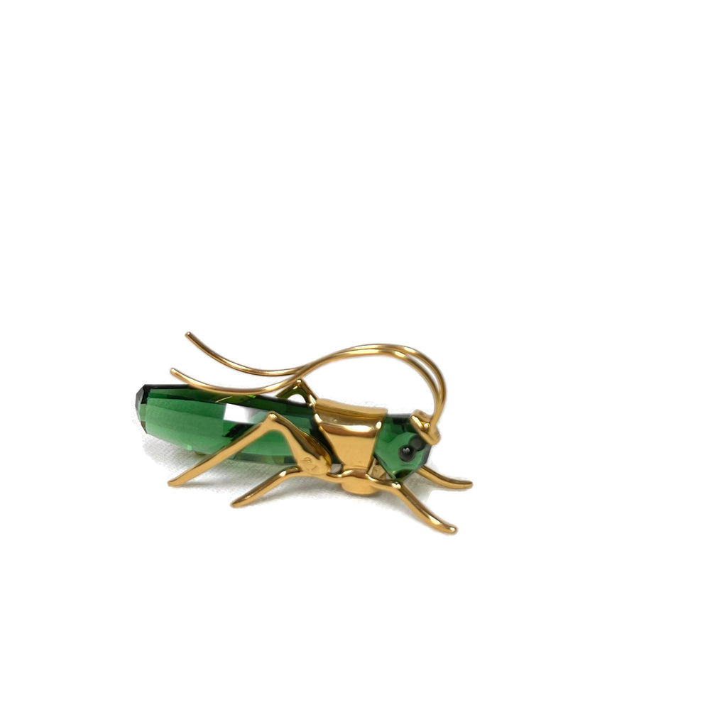 Beautiful Green Swarovski Crystal Paradise Grasshopper