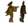 Vintage Mid Century Modern 3 Metal Japanese Geishas
