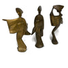 Vintage Mid Century Modern 3 Metal Japanese Geishas