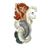 Vintage Lefton Mermaids on Seahorses Ceramic Wall Plaques W/ Original Tags