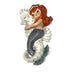 Vintage Lefton Mermaids on Seahorses Ceramic Wall Plaques W/ Original Tags