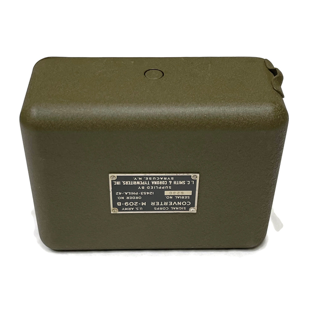 Vintage WW2 1942/1943 M-209-B Cypher Converter With Case & Technical Manual