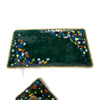 Vintage Enameled Trinket Boxes & Tray Set