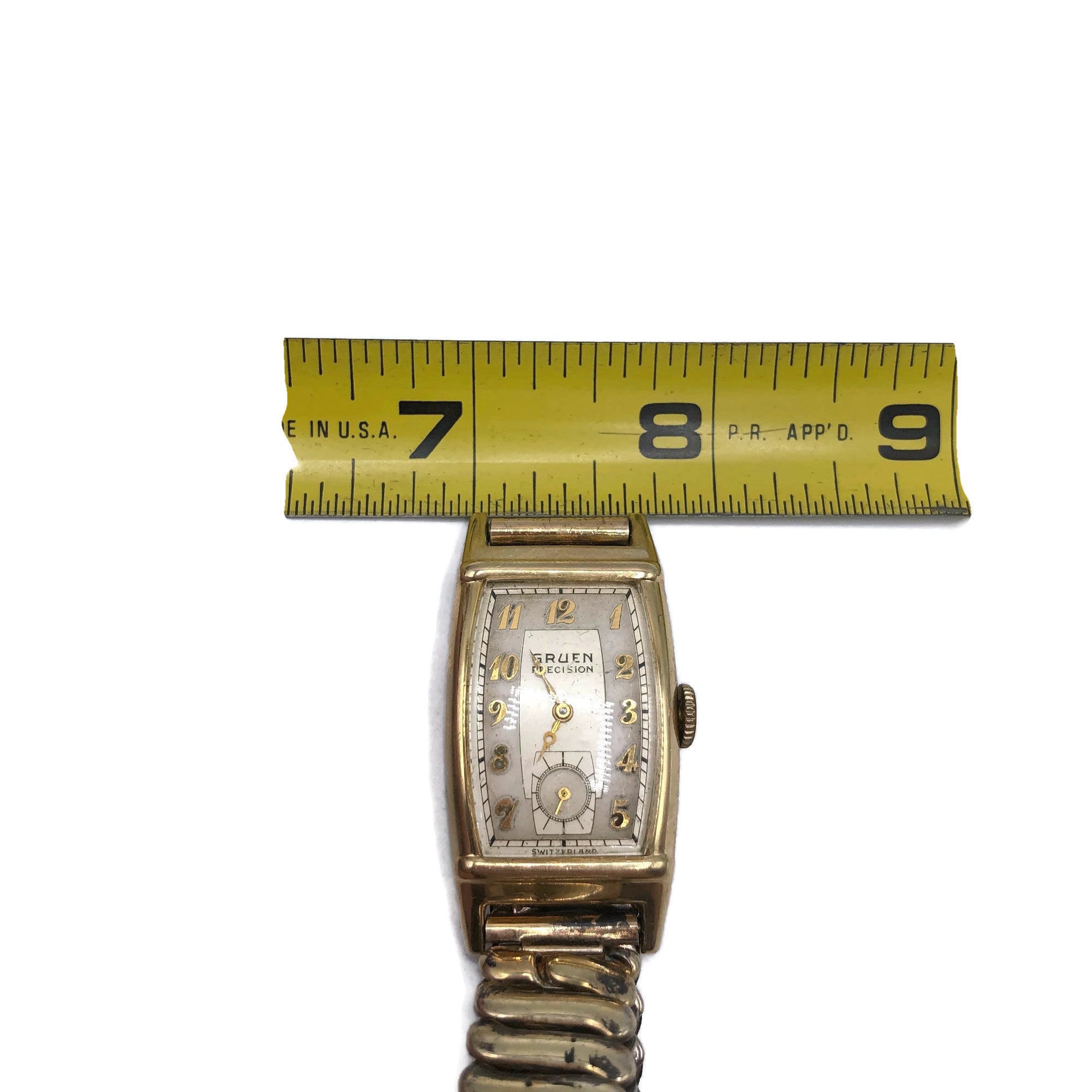 Vintage Gruen Curvex Precision Gold Filled Men's Wristwatch