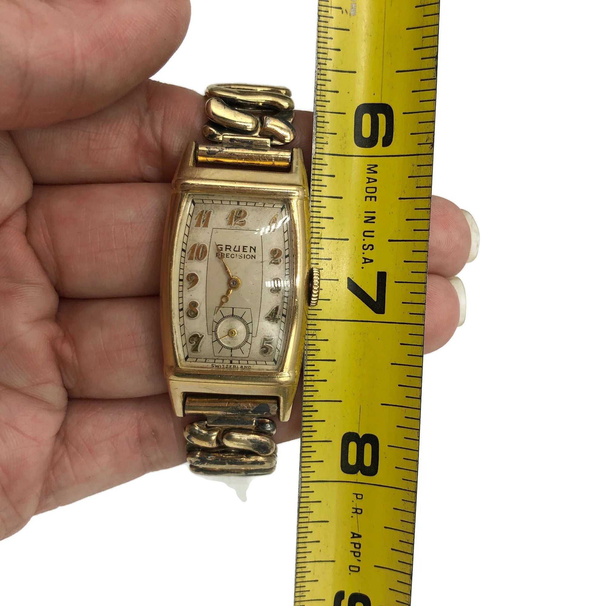 Vintage Gruen Curvex Precision Gold Filled Men's Wristwatch