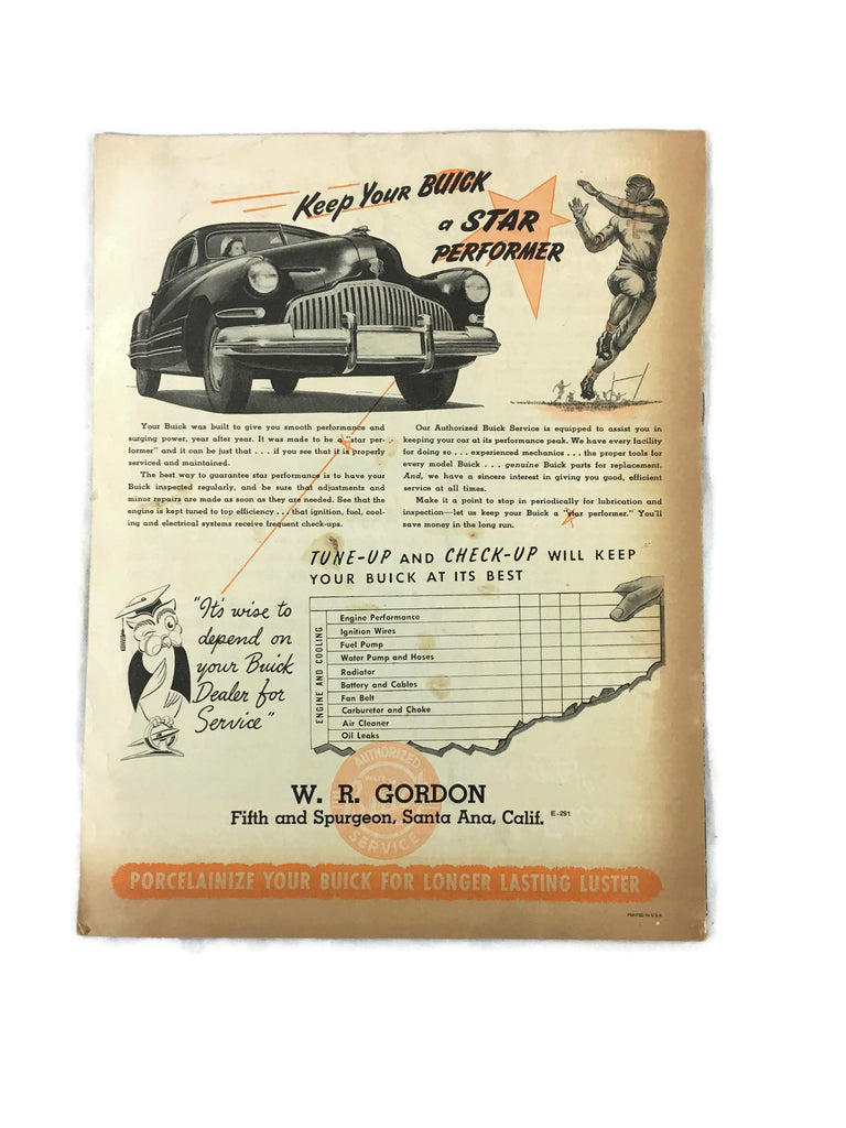 Vintage 1946 October Halloween Buick Magazine