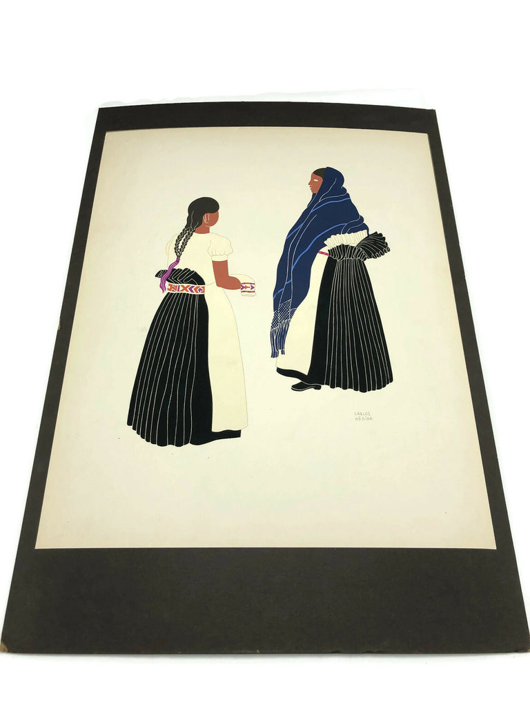 Vintage 1941 Set of 25 Color Plates By Carlos Merida