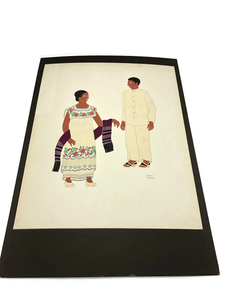 Vintage 1941 Set of 25 Color Plates By Carlos Merida