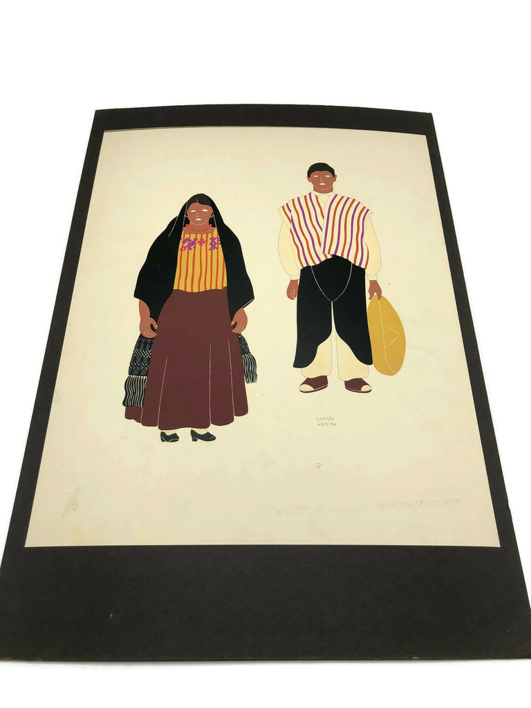 Vintage 1941 Set of 25 Color Plates By Carlos Merida