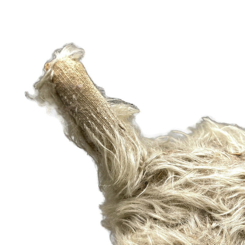 Circa 1910 Antique Rare “Caesar” Mohair Terrier Pet Dog Of King Edward The 7th