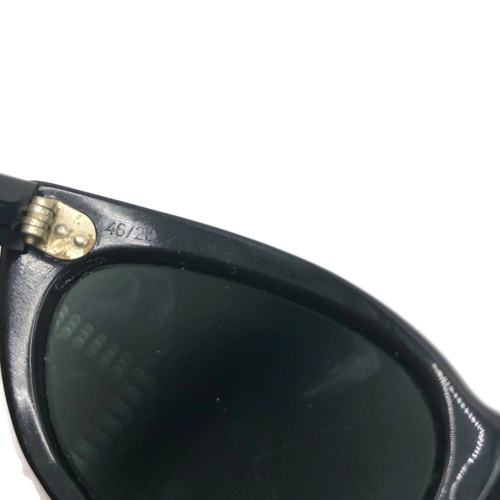 Vintage Riviera Cat Eye Black & Grey Tone Sunglasses