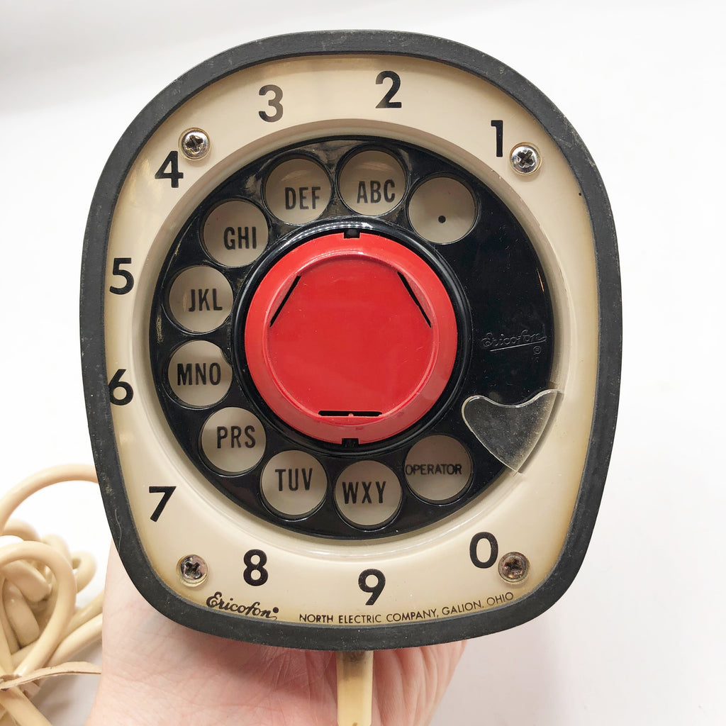 Vintage Circa 1960 EricoFon Telephone Red (Orange)