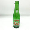 Vintage Original 7up Bottle & Cardboard Advertisement