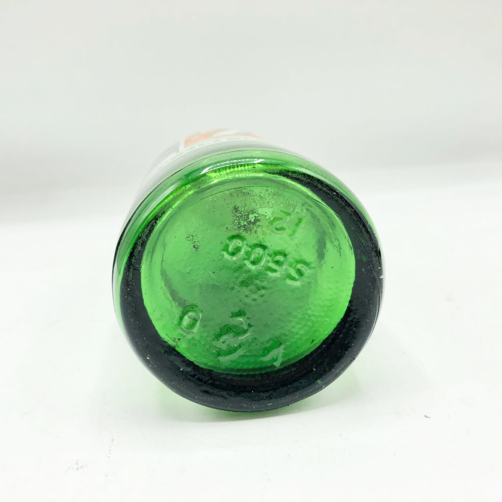 Vintage Original 7up Bottle & Cardboard Advertisement