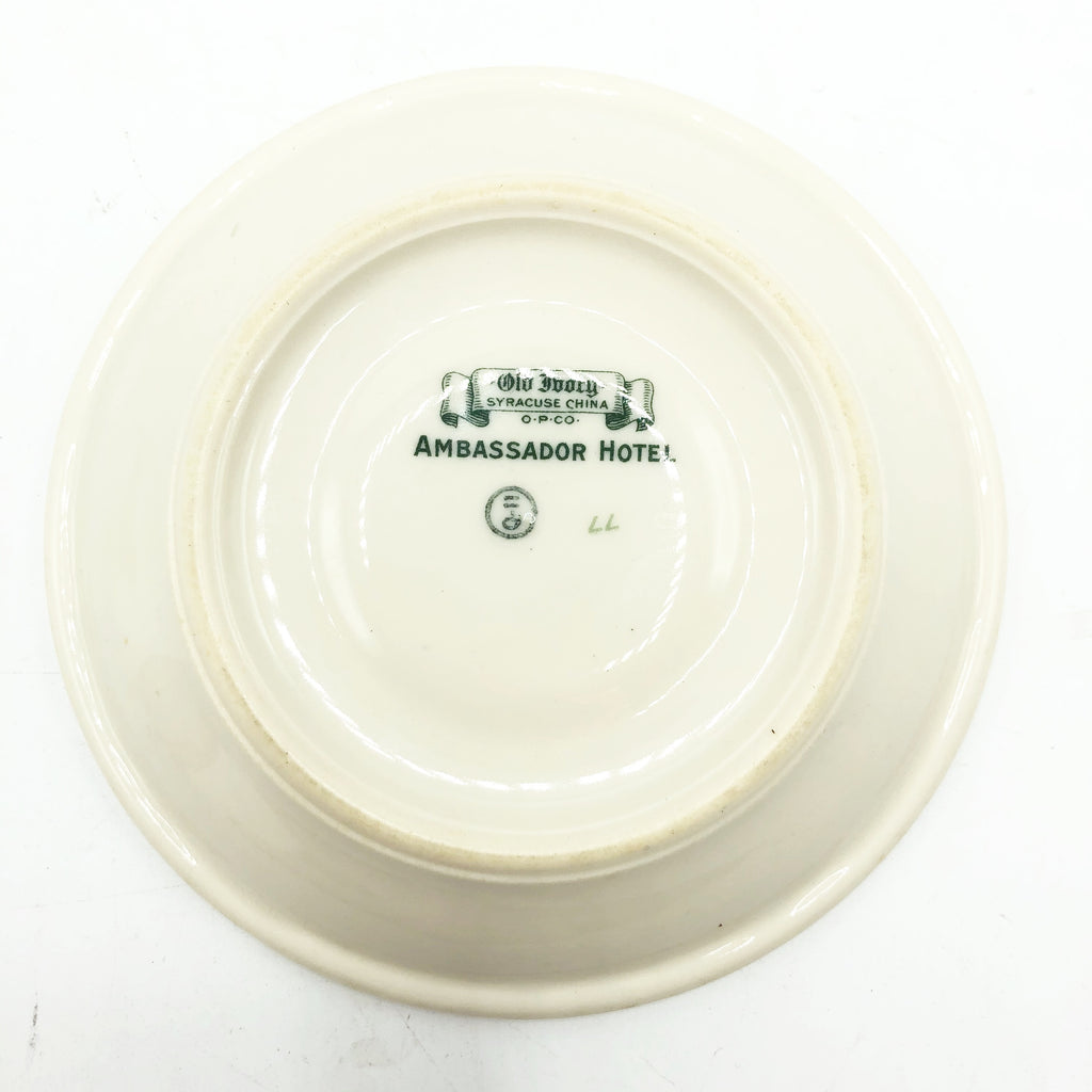 Vintage Ambassador Hotel Demitasse Cup & Saucer Restaurant Ware