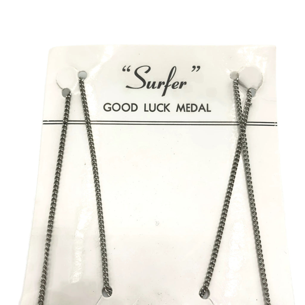 Vintage New Old Stock Lucky Surfer Cross Necklace