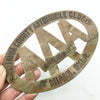 Vintage Metal Triple A Car Badge