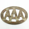 Vintage Metal Triple A Car Badge