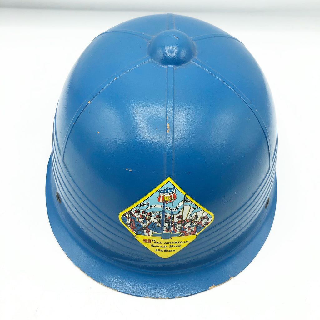 Vintage Blue 21st All American Soap Box Derby Helmet