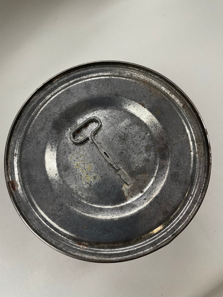 Vintage Yellow Bonnet Coffee Can