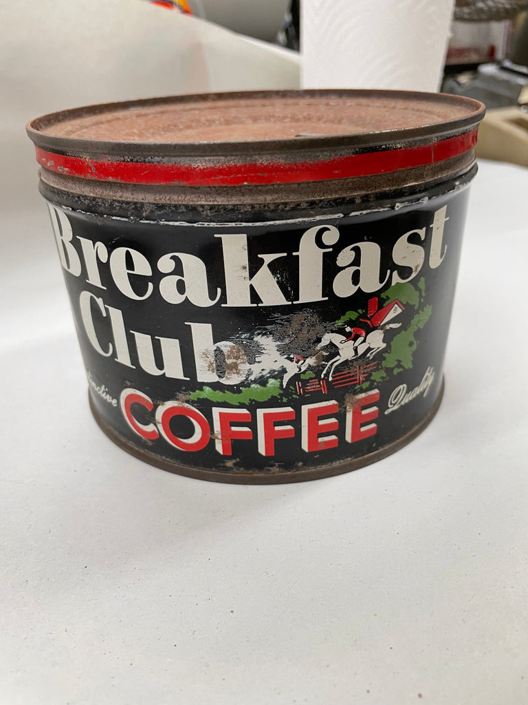 Vintage Breakfast Club Coffee Can