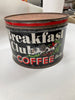 Vintage Breakfast Club Coffee Can