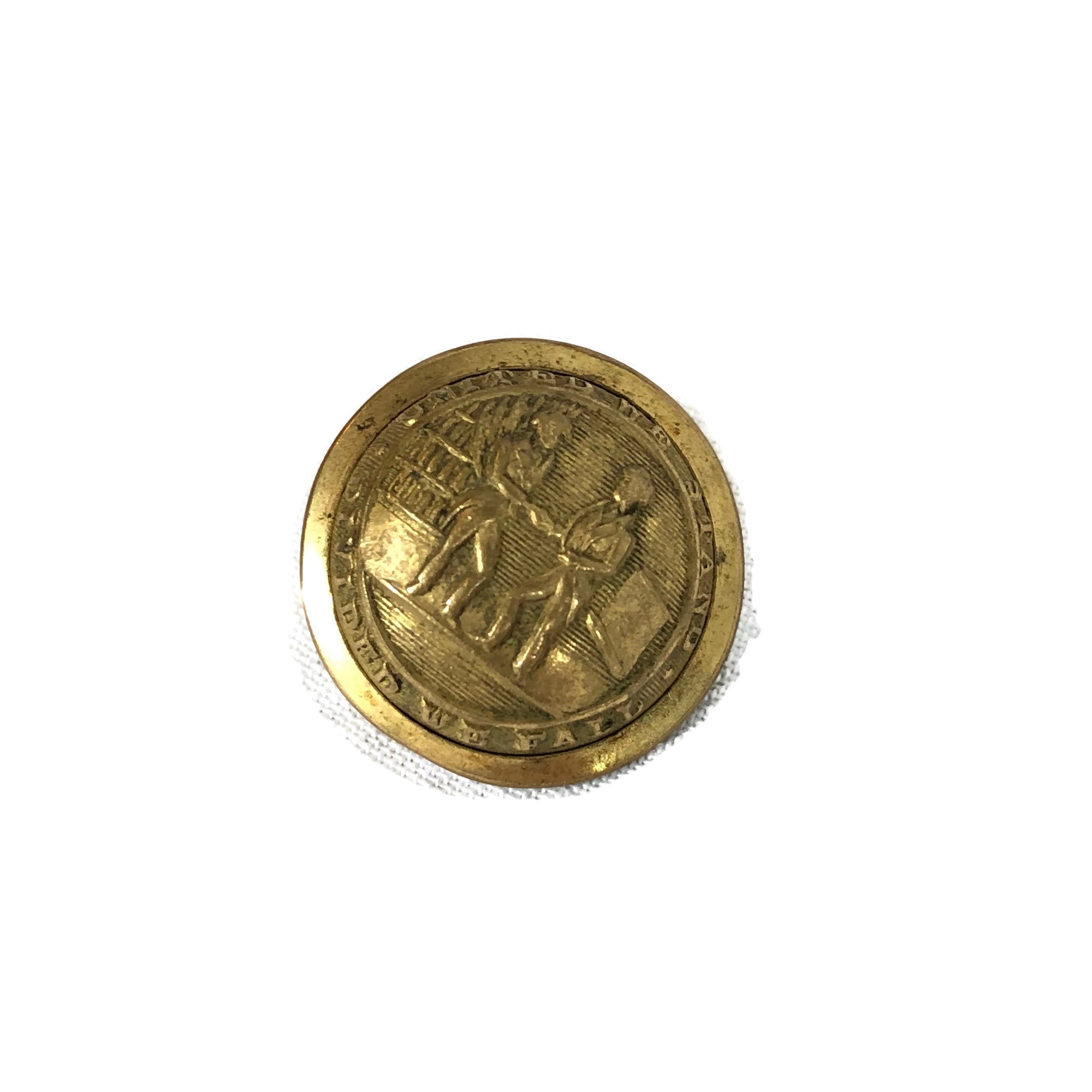 Antique Kentucky State Seal Civil War Button