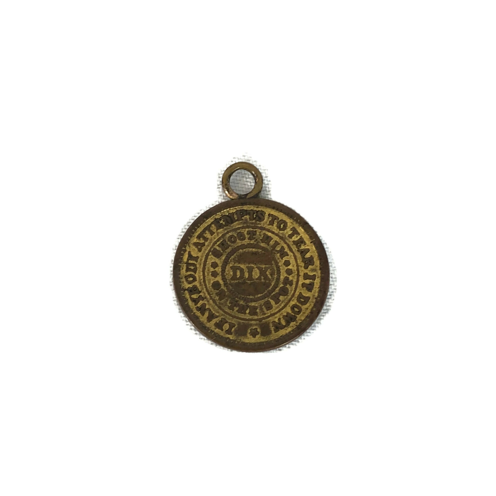 1863 Antique Civil War Token/ Charm