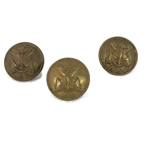 Antique English Manufactured Confederate Navy Buttons