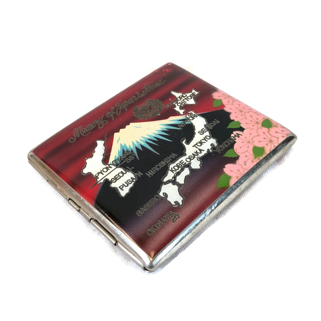 Vintage 1950’s Red painted Japan Cigarette Case