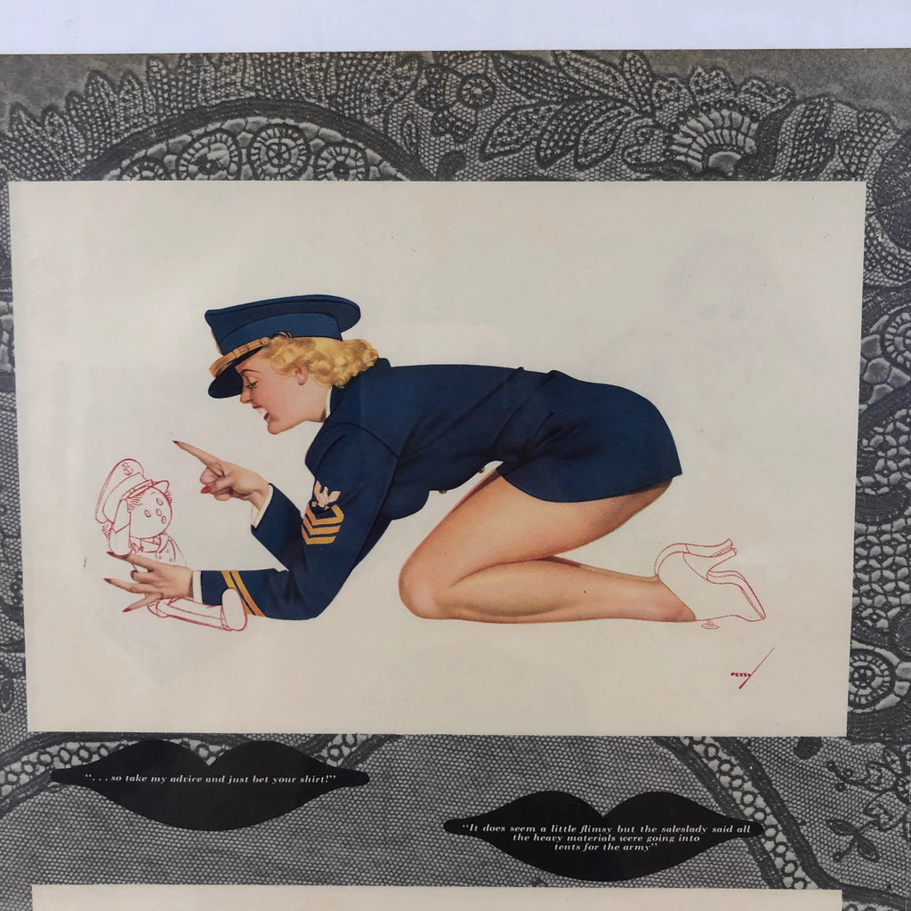 Vintage Petty Pin Up Girl Poster