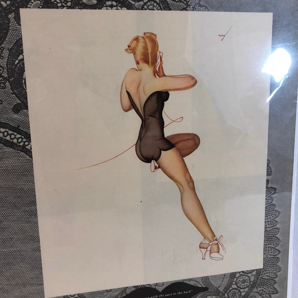 Vintage Petty Pin Up Girl Poster