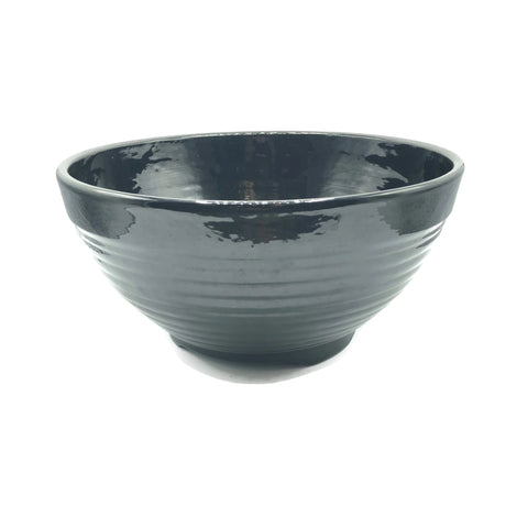 Vintage 1930’s Bauer Pottery Black Footed 14” Punch Bowl