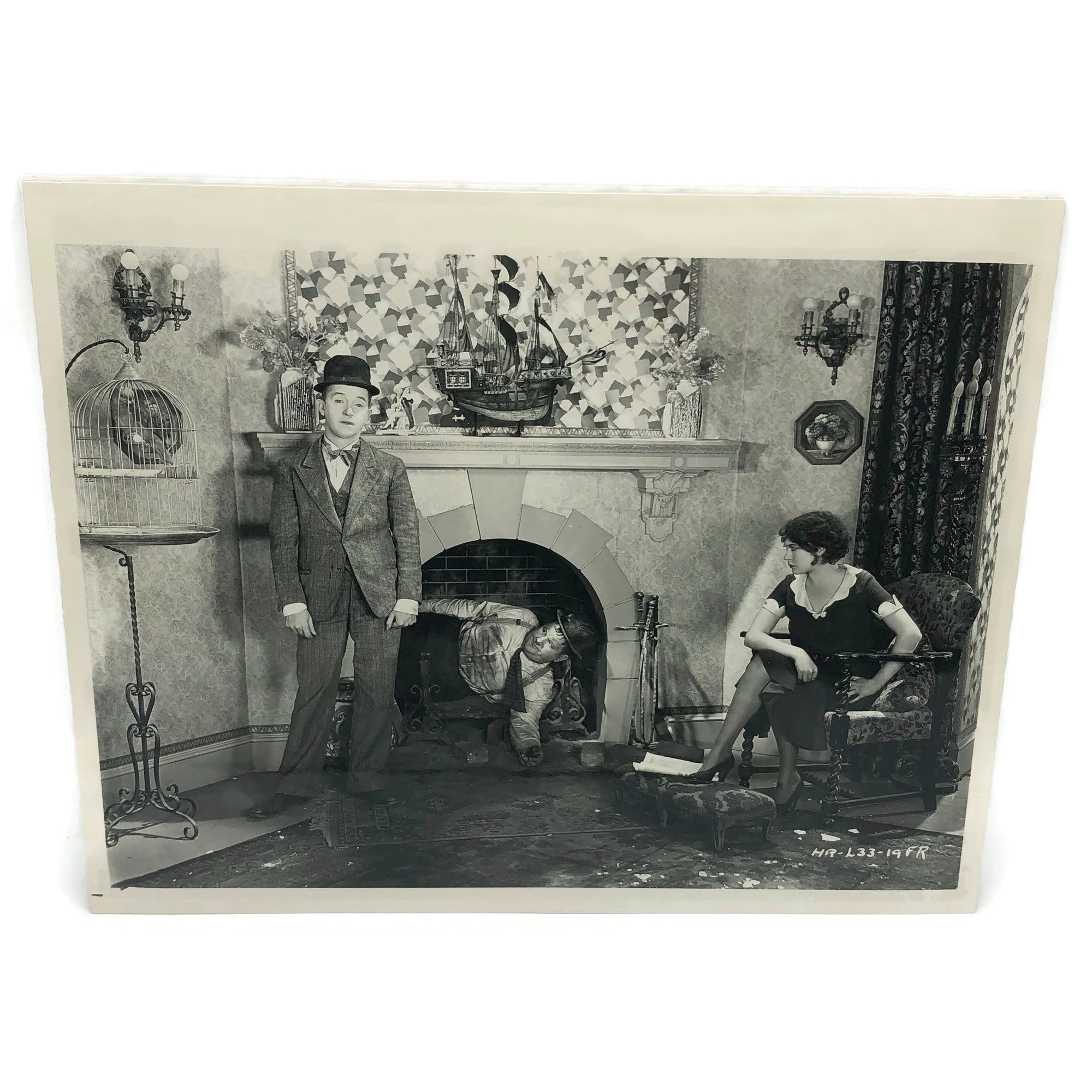 Vintage New Mint Condition Laurel & Hardy Still From Hog Wild
