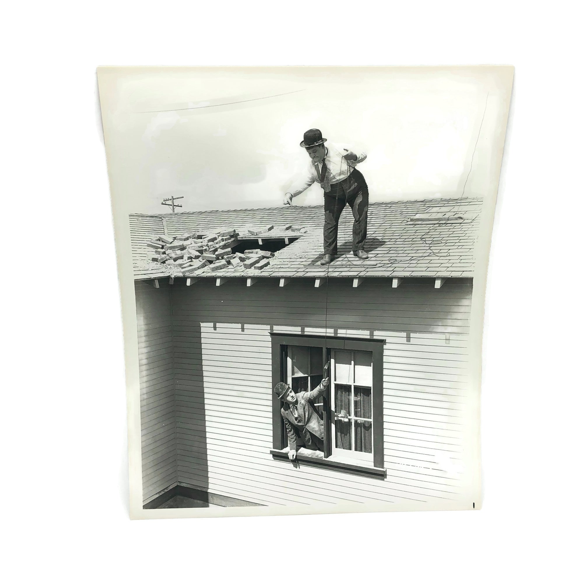 Vintage New Mint Condition Laurel & Hardy Still From Hog Wild