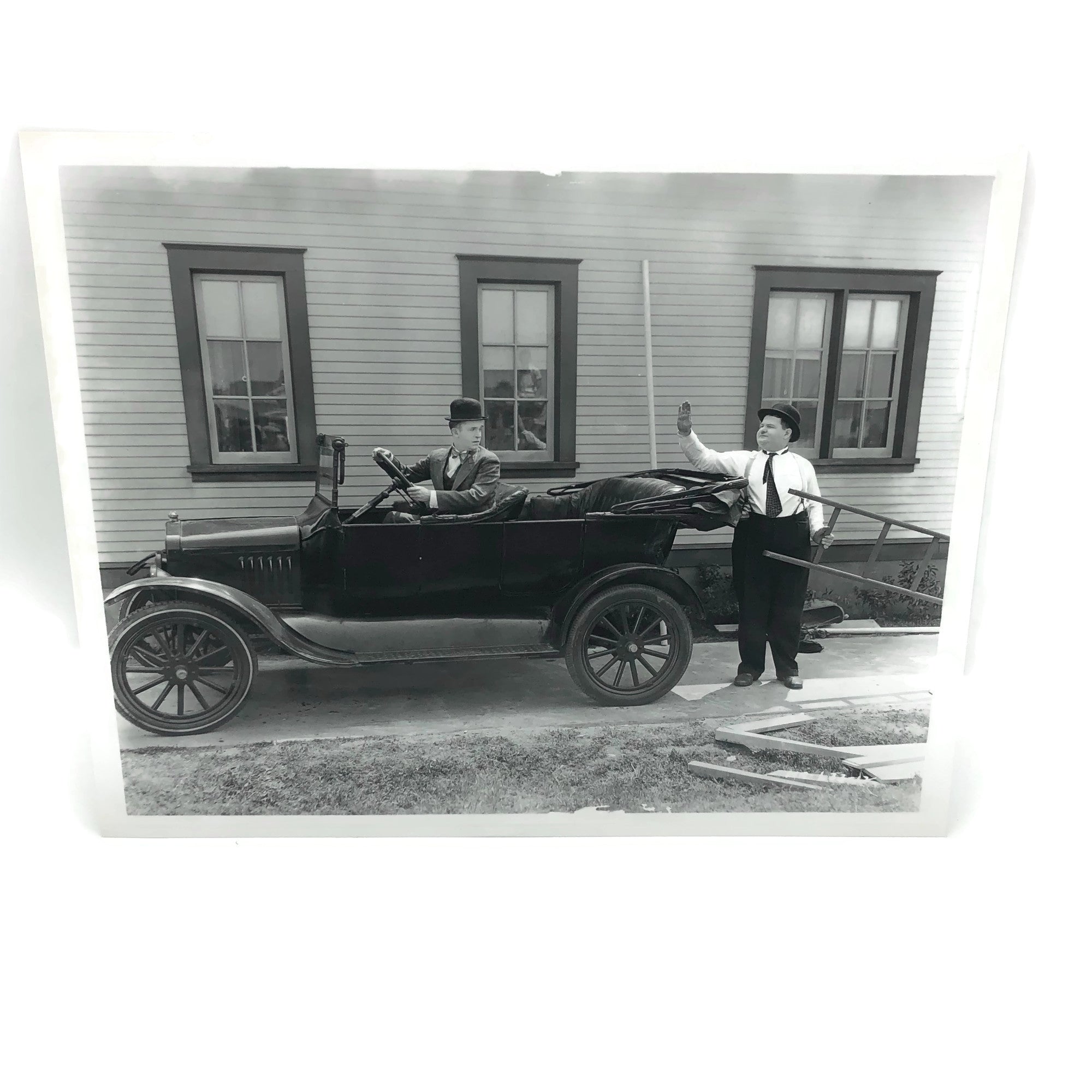 Vintage New Mint Condition Laurel & Hardy Still From Hog Wild