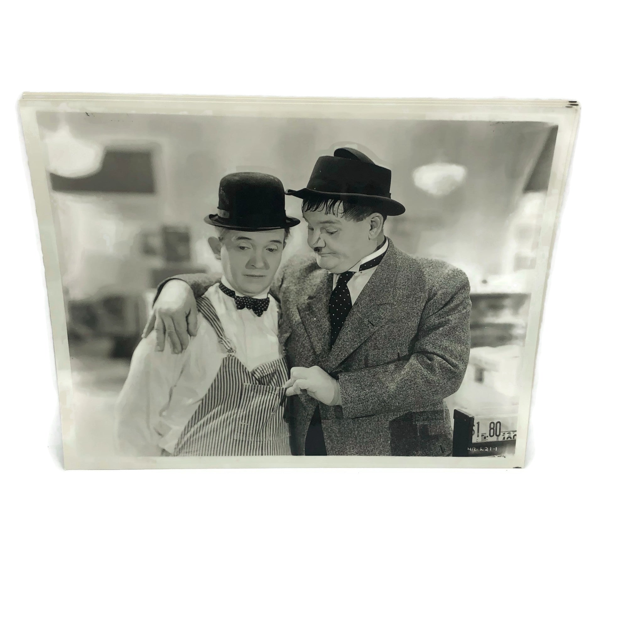 Vintage New Mint Condition Laurel & Hardy Stills From Tit For Tat