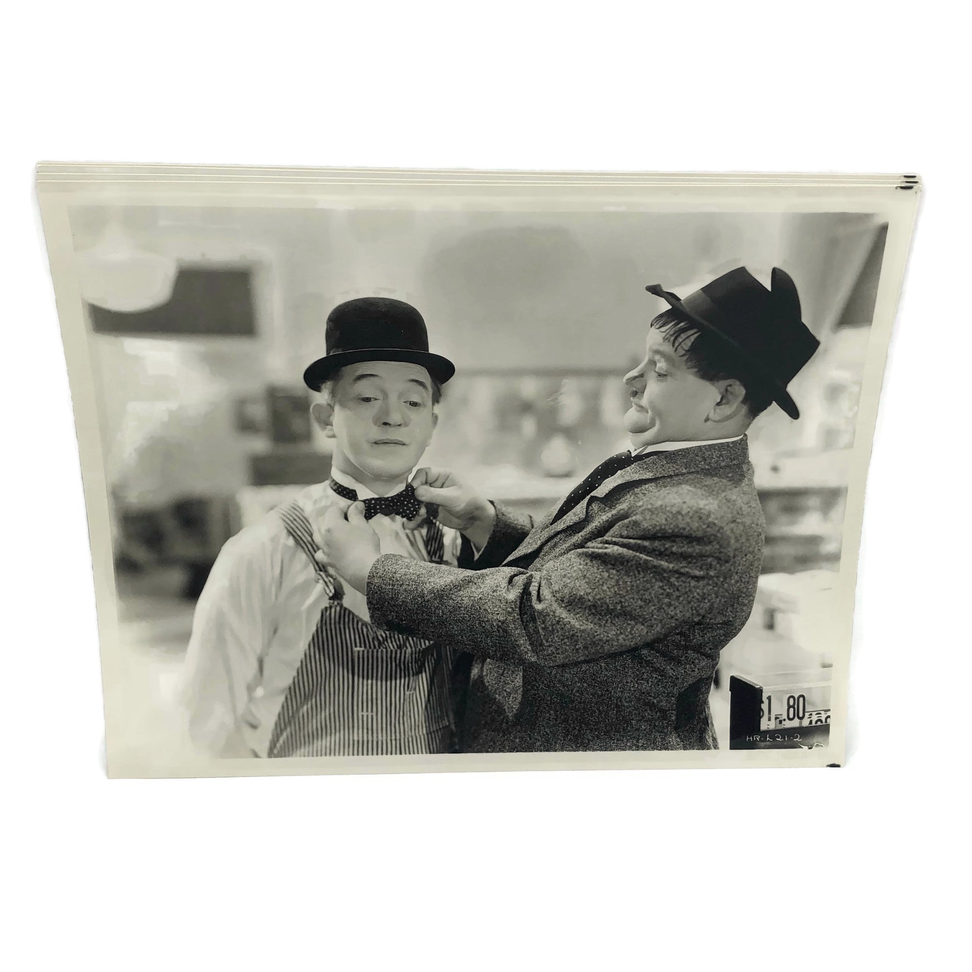 Vintage New Mint Condition Laurel & Hardy Stills From Tit For Tat